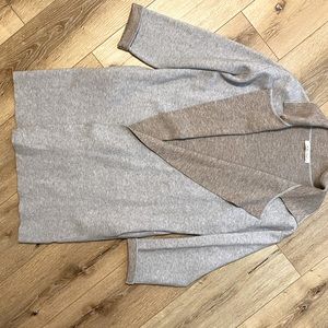 Reversible Grey/Tan Sweater Coat